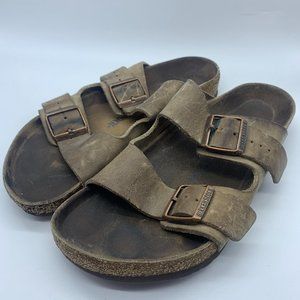 Birkenstock Arizona Brown Leather Men's Sandals 43